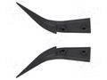 Spare part: tip; Blade tip shape: sharp; Blades: curved; ESD; 2pcs. BERNSTEIN BRN-5-437-0