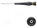 Screwdriver; precision; 6-angles socket; HEX 3mm; ESD BERNSTEIN BRN-6-614