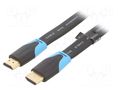 Cable; HDMI plug,both sides; PVC; 5m; black; HDMI 2.0; 30AWG VENTION VAA-B02-L500