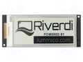 Display: e-paper; 2.9"; 296x129; Window dimensions: 29.06x66.9mm Riverdi RIEPD-29-BW