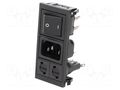Connector: AC supply; socket; male; 10A; 250VAC; C14 (E); IEC 60320 BULGIN BZV03/Z0000/72