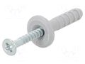 Plastic anchor; with flange,with screw; 8x40; zinc-plated steel FISCHER FISCHER-15903