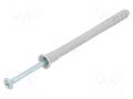 Plastic anchor; with screw; 8x100; zinc-plated steel; N; 50pcs. FISCHER FISCHER-50357