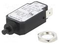 Circuit breaker; Urated: 240VAC; 48VDC; 7.5A; SPST; Poles: 1; screw SCHURTER T11-211-7.5A