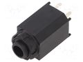 Connector: Jack 6,3mm; socket; female; straight; THT; S1V CLIFF CL11063SA