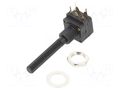 Potentiometer: shaft; 10kΩ; 200mW; THT; 6mm; plastic; mono; carbon PIHER PC16SH-10K-S