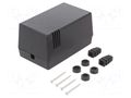 Enclosure: for power supplies; X: 69mm; Y: 114mm; Z: 63mm; black KRADEX Z16-ABS