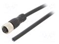 Cable: for sensors/automation; M12; PIN: 5; straight; 10m; plug ABB 2TLA020056R1000
