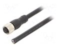 Cable: for sensors/automation; M12; PIN: 8; straight; 10m; plug ABB 2TLA020056R4000