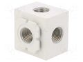 Separating cube; Flowmatik 1/8"-1/4" PNEUMAT FMKOS-1814