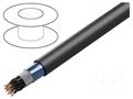 Wire; BiT 500 (ST) BLACK FR; 2x2x0.5mm2; shielded,Al-PET foil BITNER BITNER-SB2556