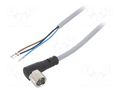 Cable: for sensors/automation; M8; PIN: 3; angled; 10m; plug; 60VDC FESTO NEBU-M8W3-K-10-LE3
