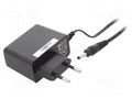 Power supply: switching; mains,plug-in; 12VDC; 0.5A; 6W; 78.88% POS POSC12050A-13