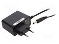 Power supply: switching; mains,plug-in; 12VDC; 1A; 12W; 82.96% POS POSC12100A-40