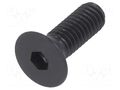 Screw; M4x12; 0.7; Head: countersunk; hex key; HEX 2.5mm; steel BOSSARD B4X12/BN20
