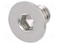 Screw; M4x6; 0.7; Head: countersunk; hex key; HEX 2.5mm; DIN 7991 KRAFTBERG K4X6-ISO10642-A2