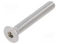 Screw; M6x40; 1; Head: countersunk; hex key; HEX 4mm; DIN 7991 KRAFTBERG K6X40-ISO10642-A2