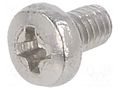 Screw; M2.5x4; 0.45; Head: cheese head; Phillips; DIN 7985 KRAFTBERG M2.5X4/D7985-A2