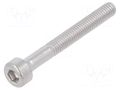 Screw; M3x25; 0.5; Head: cheese head; hex key; HEX 2.5mm; DIN 912 KRAFTBERG M3X25/D912-A4