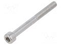 Screw; M5x50; 0.8; Head: cheese head; hex key; HEX 4mm; DIN 912 KRAFTBERG M5X50/D912-A2