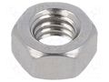 Nut; hexagonal; M6; 1; A2 stainless steel; H: 5mm; 10mm; DIN 934 KRAFTBERG M6/D934-A2