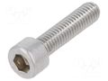 Screw; M6x25; 1; Head: cheese head; hex key; HEX 5mm; DIN 912 KRAFTBERG M6X25/D912-A2