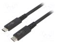 Cable; Thunderbolt 3,Thunderbolt 4,USB 4.0; 1m; black; 40Gbps GOOBAY USBC.4-1.0BK