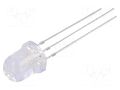 LED; red/blue; 8mm; 30°; Front: convex; 2.1÷2.6/3.1÷3.6VDC; round OPTOSUPPLY OSRBMA8131A