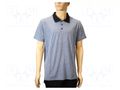 Polo shirt; ESD; XXL; cotton,polyester,carbon fiber; grey EUROSTAT GROUP ERS-517306620