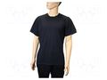 T-shirt; ESD; men's,XXXL; cotton,polyester,carbon fiber; black EUROSTAT GROUP ERS-517321030G