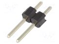 Connector: pin strips; pin header; male; PIN: 2; THT; straight; 1x2 CONNFLY DS1021-1X2SF162-B
