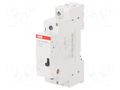 Relay: installation; monostable; NO; Ucoil: 230VAC; 18x68x85mm ABB E297-16-10/230