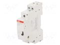 Relay: installation; monostable; NO x2; Ucoil: 230VAC; 18x68x85mm ABB E297-16-20/230