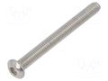 Screw; M2.5x10; 0.45; Head: cheese head; hex key; HEX 2mm; DIN 912 KRAFTBERG M2.5X10/D912-A2