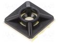 Holder; self-adhesive; polyamide; UL94V-2; black; Tie width: 3.6mm BM GROUP BMN0901