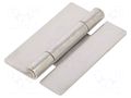 Hinge; Width: 50mm; stainless steel; H: 75mm; for welding ELESA+GANTER GN136NI50-75-A