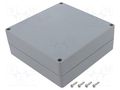 Enclosure: multipurpose; X: 160mm; Y: 160mm; Z: 60mm; ABS; dark grey GAINTA G396-IP67