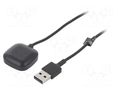 Cable: for smartwatch charging; 1m; 1A; black AKYGA AK-SW-27