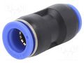 Push-in fitting; straight,inline splice,reductive; -0.95÷15bar PNEUMAT 136.1412