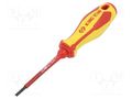 Screwdriver; insulated; slot; 3x0.5mm; Blade length: 75mm KING TONY KT-14720303
