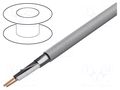 Wire; 2x22AWG; shielded,Al-PET foil; PVC; grey; 300V; 305m; CPR: Eca BELDEN 5500FE.0081000