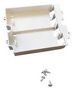 BATTERY COMPARTMENT, 2X9V, ABS, WHITE ACO02-WHITE