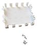 BATTERY COMPARTMENT, 4X1.5V AA, ABS, WHT ACO04-WHITE