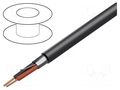 Wire; 2x18AWG; shielded,Al-PET foil; LSZH; grey; halogen free BELDEN 4300FE.00100