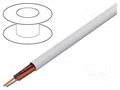 Wire; 2x18AWG; unshielded; 300V; 305m; Cu; stranded; white; CPR: Eca BELDEN 5300UE.0091000