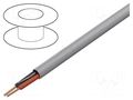 Wire; 2x16AWG; unshielded; 100m; Cu; stranded; grey; CPR: Eca; 328ft BELDEN 4200UE.00100