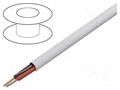 Wire; 2x16AWG; unshielded; 500m; Cu; stranded; white; CPR: Eca BELDEN 4200UE.01500