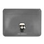 Karl Lagerfeld Saffiano Ikonik Karl case for a 16&quot; laptop - silver, Karl Lagerfeld 3666339040253 3666339040253