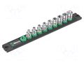 Wrench-set; 6-angles,inch,socket spanner; 1/4"; 23mm; 9pcs. WERA WERA.05005420001