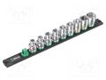 Wrench-set; 6-angles,inch,socket spanner; 1/2"; 37mm; 9pcs. WERA WERA.05005480001